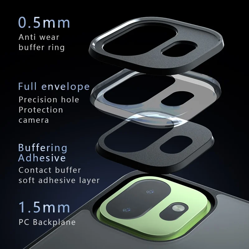 For OnePlus 15T 5G Case TPU + PC Shockproof Phone Cover - Transparent