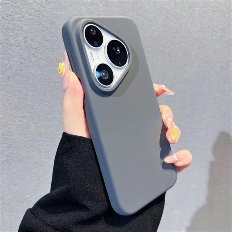 For Huawei Pura 90 Pro Case Skin-Friendly Liquid Silicone + PC Phone Cover - Dark Grey
