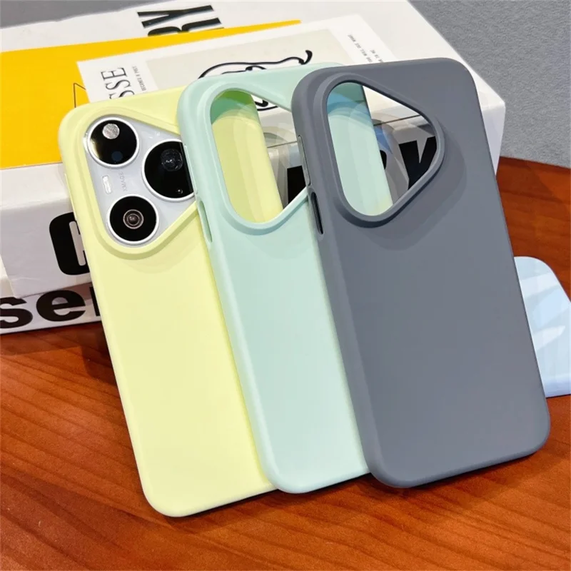 For Huawei Pura 90 Pro Case Skin-Friendly Liquid Silicone + PC Phone Cover - Dark Grey