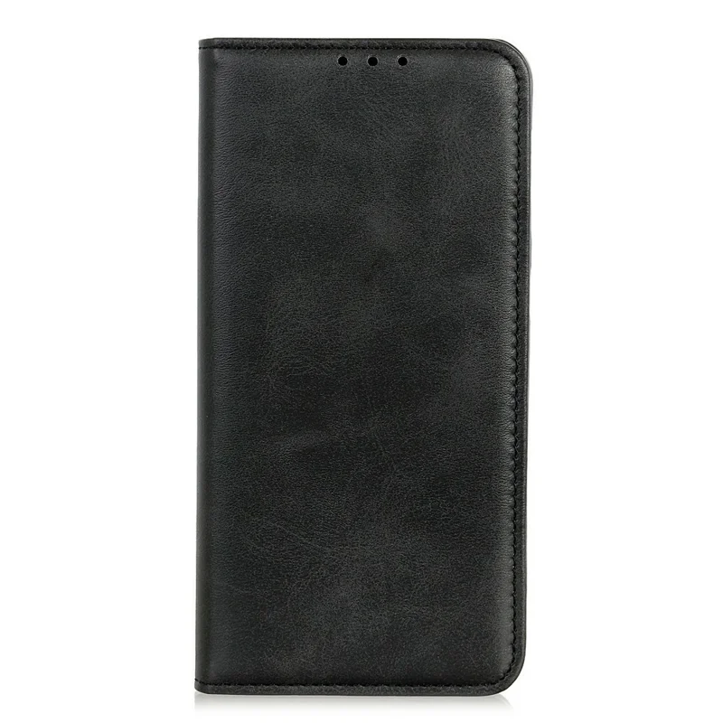 For Oppo Find X9 Ultra 5G Case Cowhide Texture Split Leather Flip Wallet Phone Cover - Black