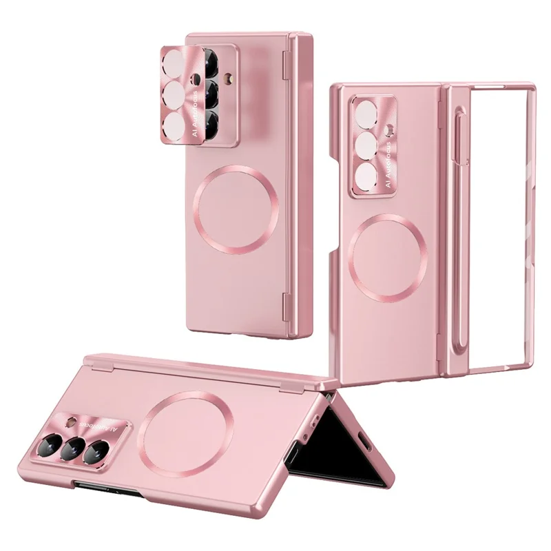 For Samsung Galaxy Z Fold8 Magnetisk Case Hård PC Telefonbeskyttelse - Rosenød