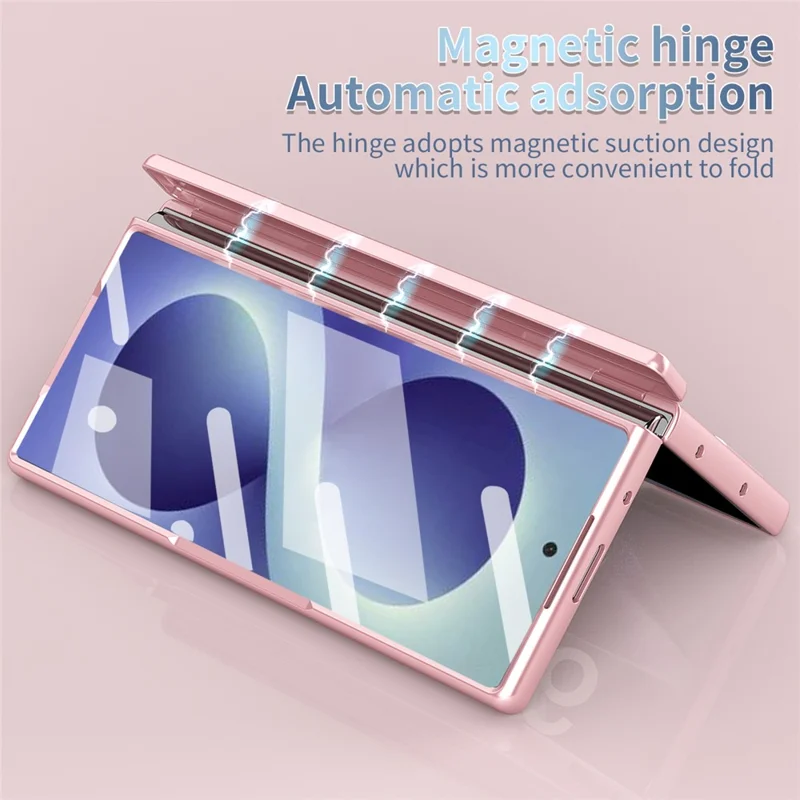 For Samsung Galaxy Z Fold8 Magnetisk Case Hård PC Telefonbeskyttelse - Rosenød