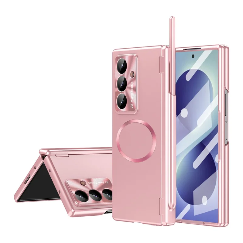 For Samsung Galaxy Z Fold8 Magnetisk Case Hård PC Telefonbeskyttelse - Rosenød