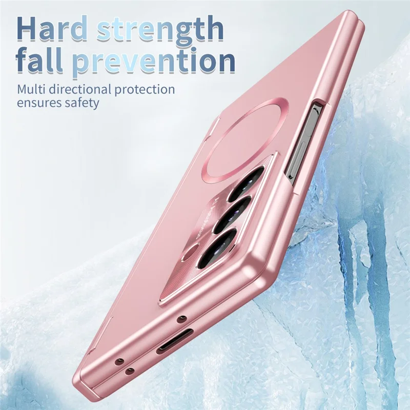 For Samsung Galaxy Z Fold8 Magnetisk Case Hård PC Telefonbeskyttelse - Rosenød