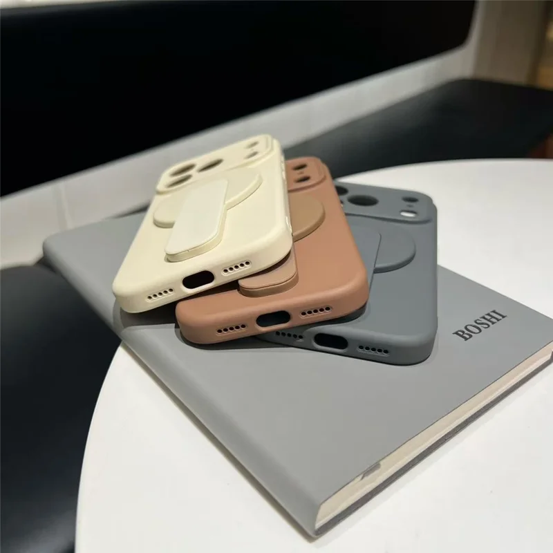 YCADEN pour iPhone 17 Pro Max étui magnétique avec support intégré coque de protection en TPU - Vert herbe