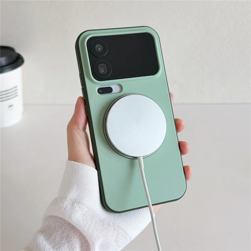 For Xiaomi 17 Pro Max Magnetic Case 2-in-1 Dual Color Shockproof Cover with 360° Rotating Ring Kickstand - Orange