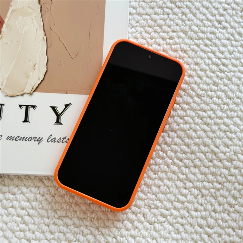 For Xiaomi 17 Pro Max Magnetic Case 2-in-1 Dual Color Shockproof Cover with 360° Rotating Ring Kickstand - Orange