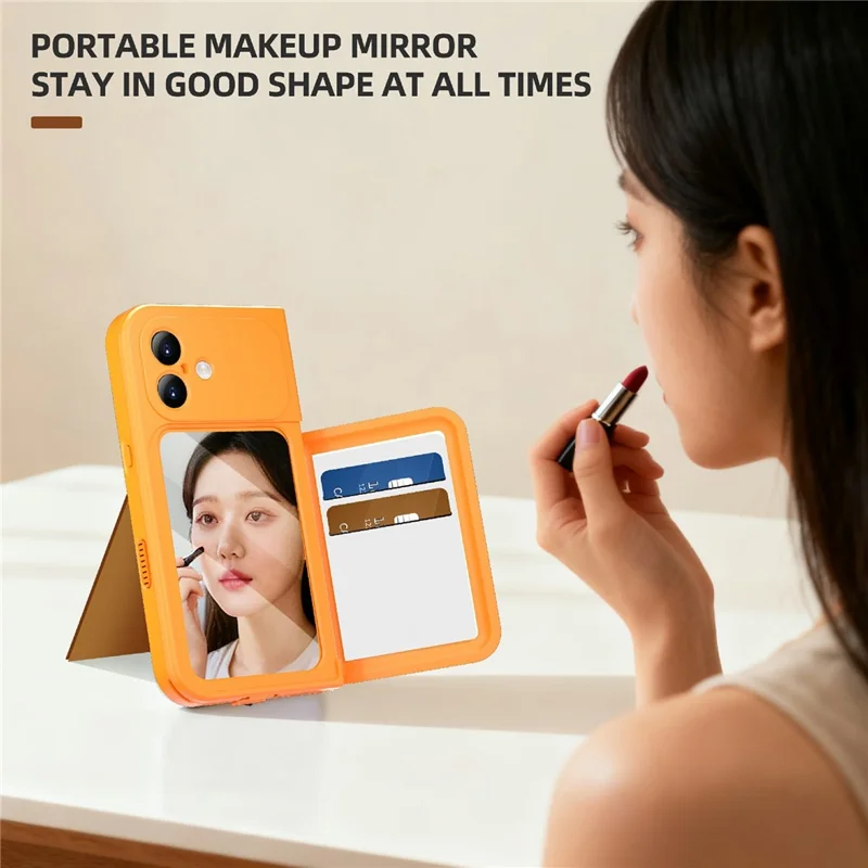 SHELLBOX for iPhone 17 Waterproof Case IP68 2m Shockproof Phone Cover with Strap - Orange
