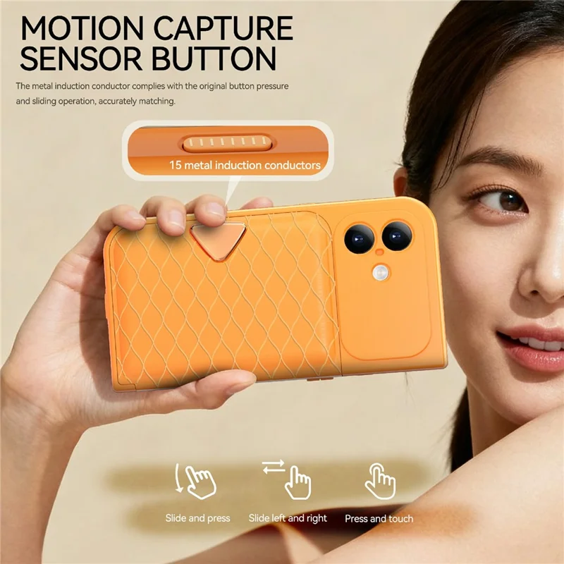 SHELLBOX for iPhone 17 Waterproof Case IP68 2m Shockproof Phone Cover with Strap - Orange