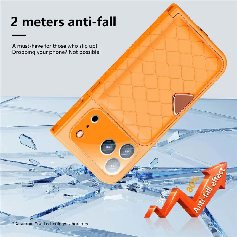 SHELLBOX for iPhone 17 Pro Waterproof Case IP68 2m Shockproof Phone Cover with Strap - Orange