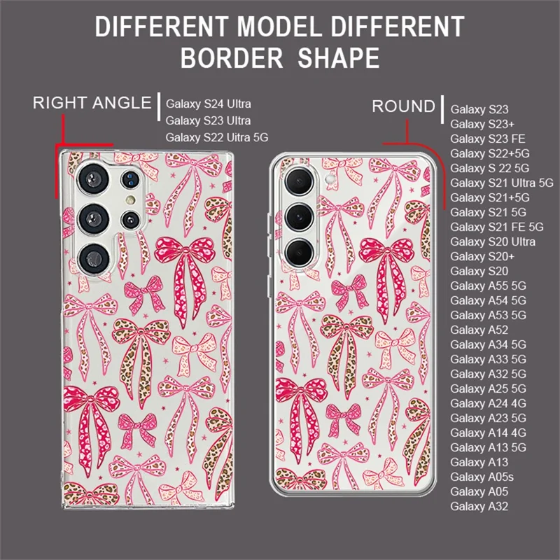 For Samsung Galaxy S26 Ultra Case UV Printed Bow Pattern Hard PC Protective Phone Cover - GB118TRGM