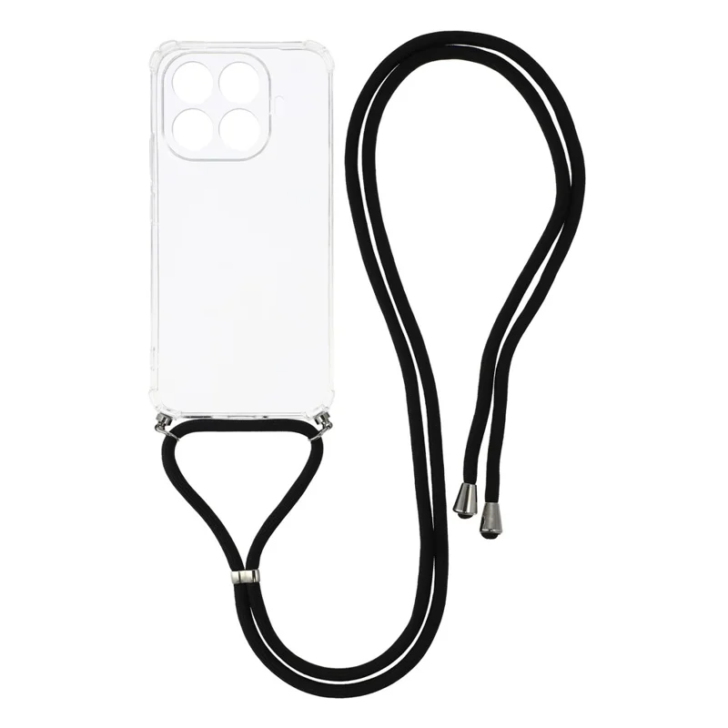 Til Xiaomi 17T Pro Case Med Forstærkede Hjørner TPU Gennemsigtig Telefonbeskyttelse Med Lanyard