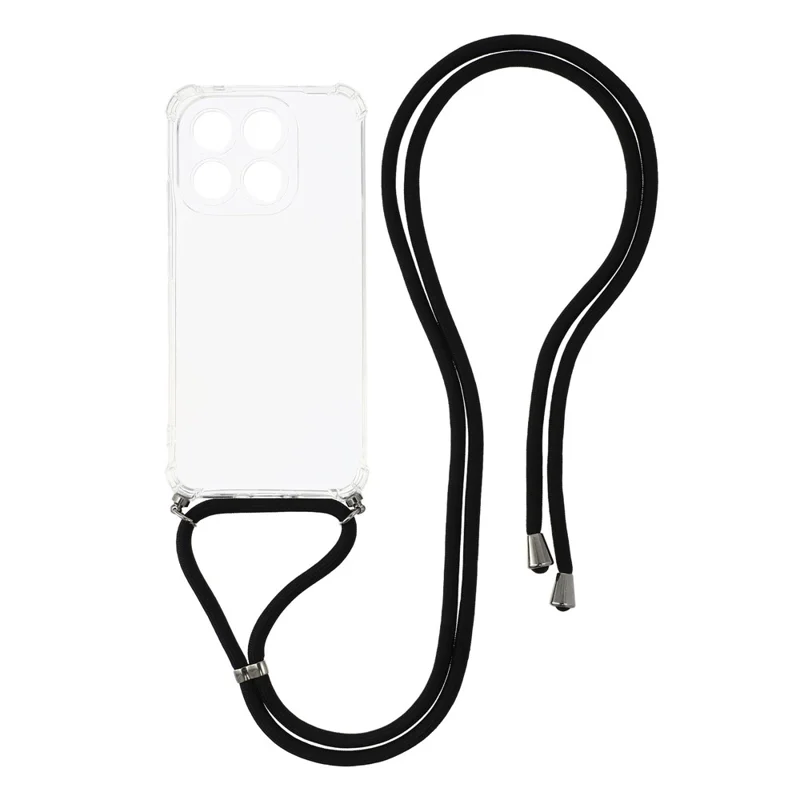 For Xiaomi 17 Max Case Reinforced Corner TPU Clear Phone Cover with Lanyard