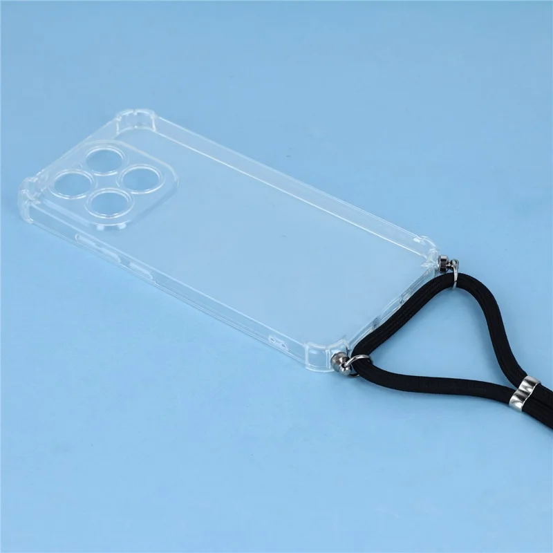 For Xiaomi 17 Max Case Reinforced Corner TPU Clear Phone Cover with Lanyard