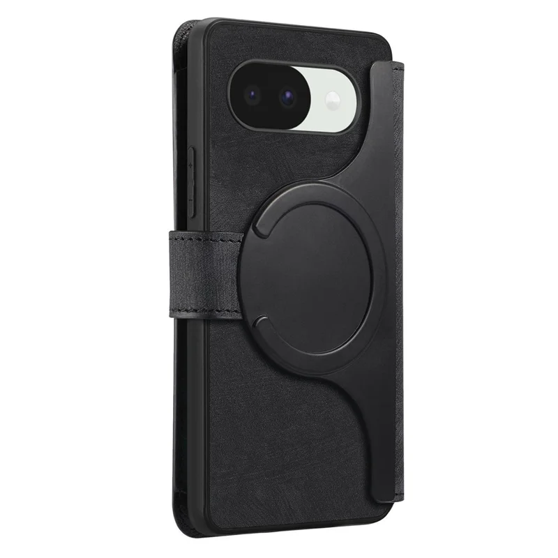 CASENEO MW-02 For Google Pixel 10a Case Detachable Magnetic Leather Flip Cover - Black