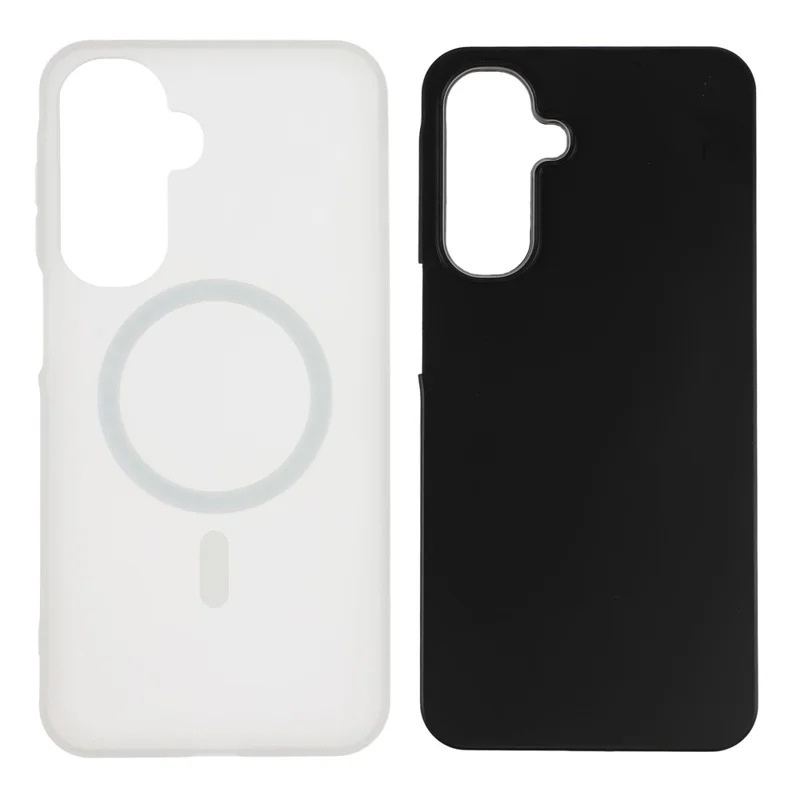 For Samsung Galaxy S26+ Magnetic Case PC + TPU Frosted Phone Cover - Black