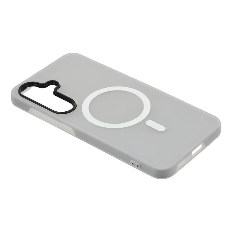 For Samsung Galaxy S26+ Magnetic Case PC + TPU Frosted Phone Cover - Black