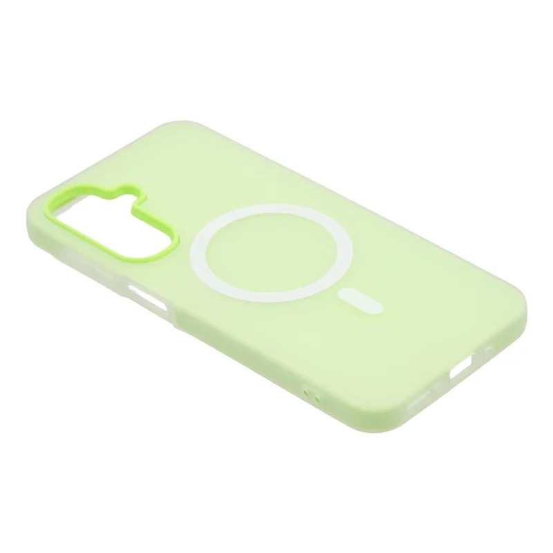 For Samsung Galaxy A57 5G Magnetic Case PC + TPU Frosted Phone Cover - Green