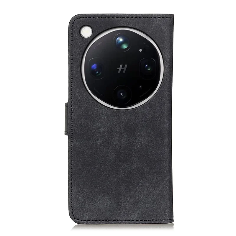 KHAZNEH Capa para Oppo Find X9 Ultra 5G em Pele Sintética Vintage Retro - Preto