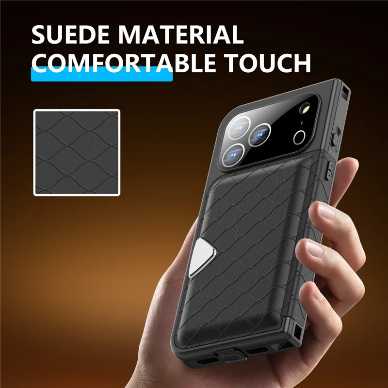 SHELLBOX para iPhone 17 Pro Max Funda Impermeable IP68 2 m Funda Protectora a Prueba de Golpes con Correa - Negro
