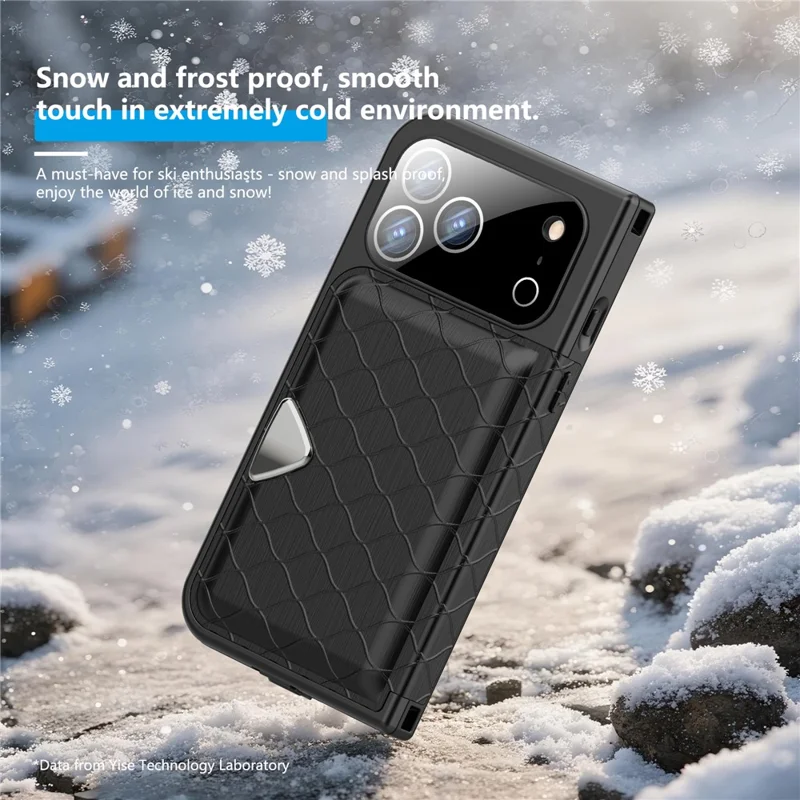 SHELLBOX para iPhone 17 Pro Max Funda Impermeable IP68 2 m Funda Protectora a Prueba de Golpes con Correa - Negro