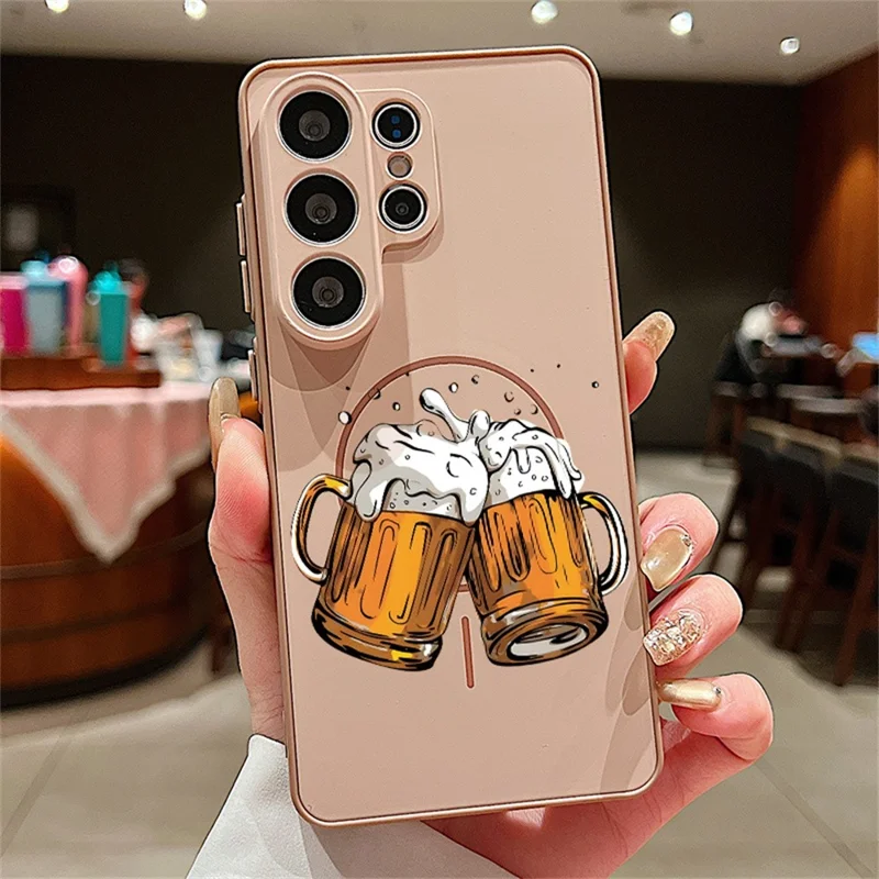 For Samsung Galaxy S26 Ultra Magnetic Case UV Printing Colorful Pattern PC + TPU Phone Protective Cover - GB586