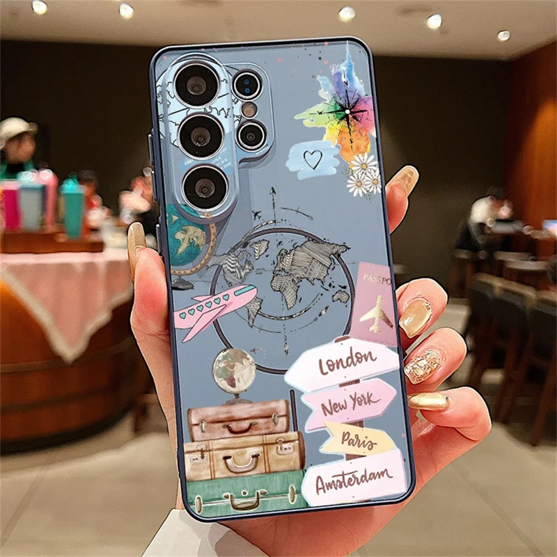 For Samsung Galaxy S25 Ultra Magnetic Case UV Printing Colorful Pattern PC + TPU Phone Protective Cover - GB584