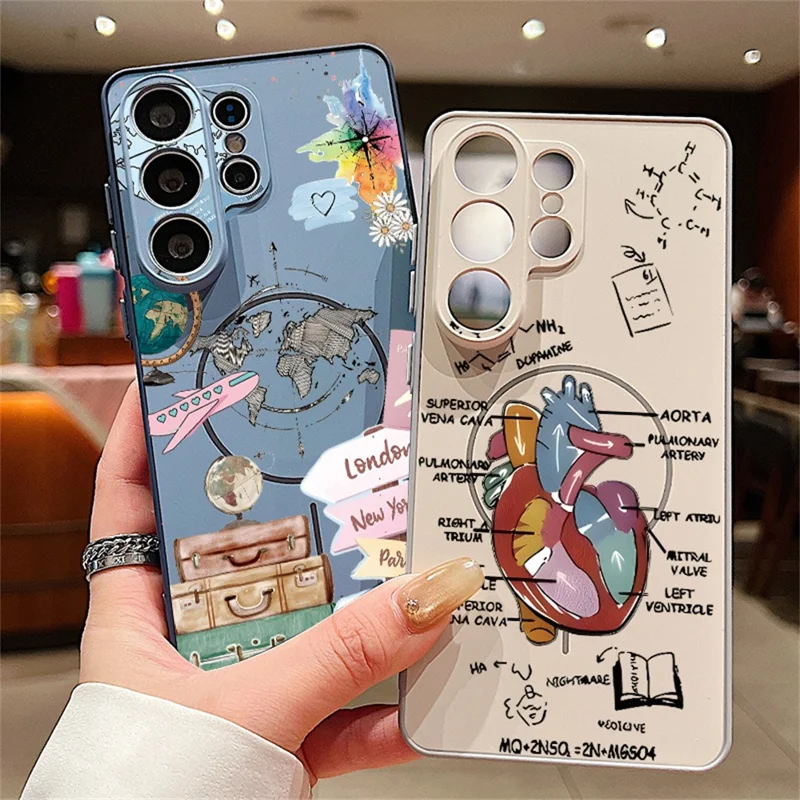 For Samsung Galaxy S25 Ultra Magnetic Case UV Printing Colorful Pattern PC + TPU Phone Protective Cover - GB584