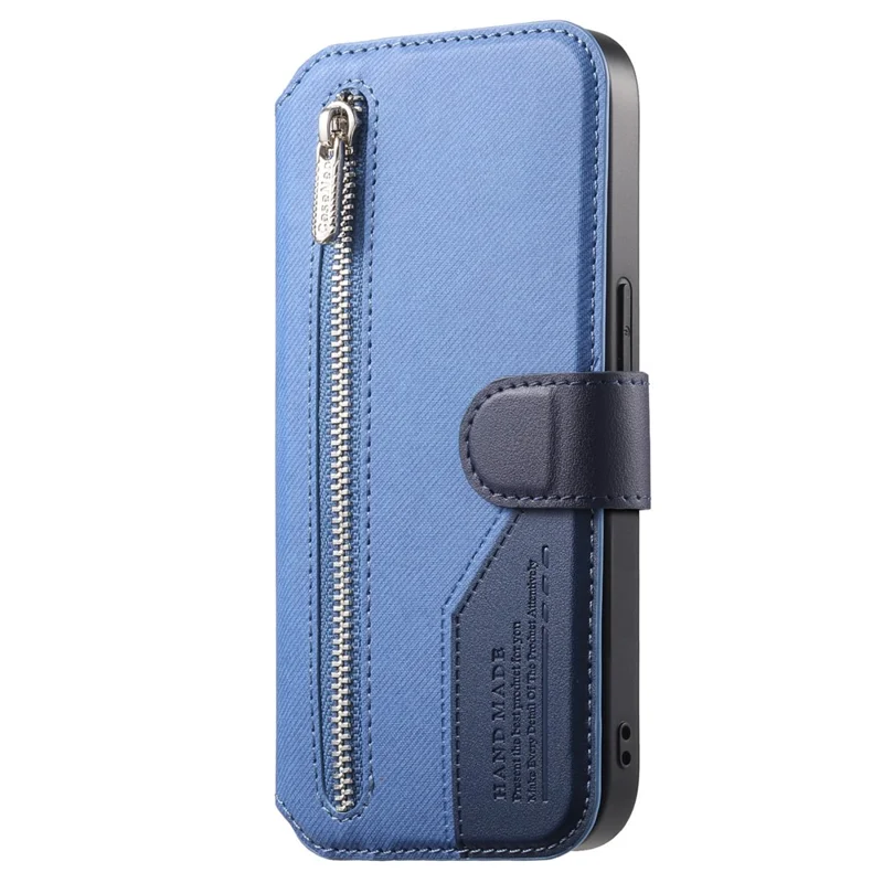 Funda magnética para Oppo Find X9 Pro 5G con bloqueo RFID, cartera desmontable, soporte, textura de cuero - Azul