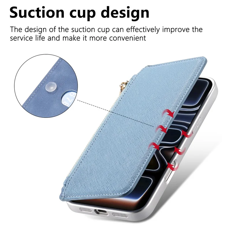 For Samsung Galaxy A37 5G Leather Case Cross Texture Detachable Magnetic Phone Cover Wallet Stand - Blue