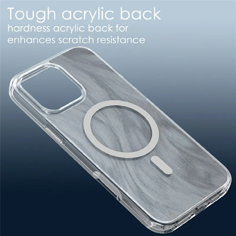 Custodia Magnetica per iPhone 16 Pro con Motivo Fox Tail in Cristallo TPU + Copertura Antiurto in Acrilico - Bianco