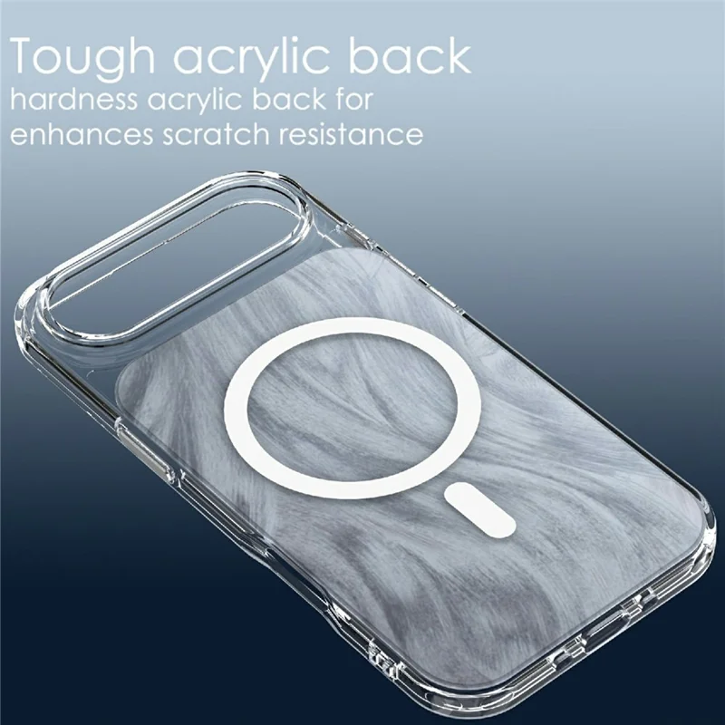 Coque magnétique pour iPhone Air, motif Queue de renard en cristal, TPU + acrylique, étui de protection anti-chocs - Blanc
