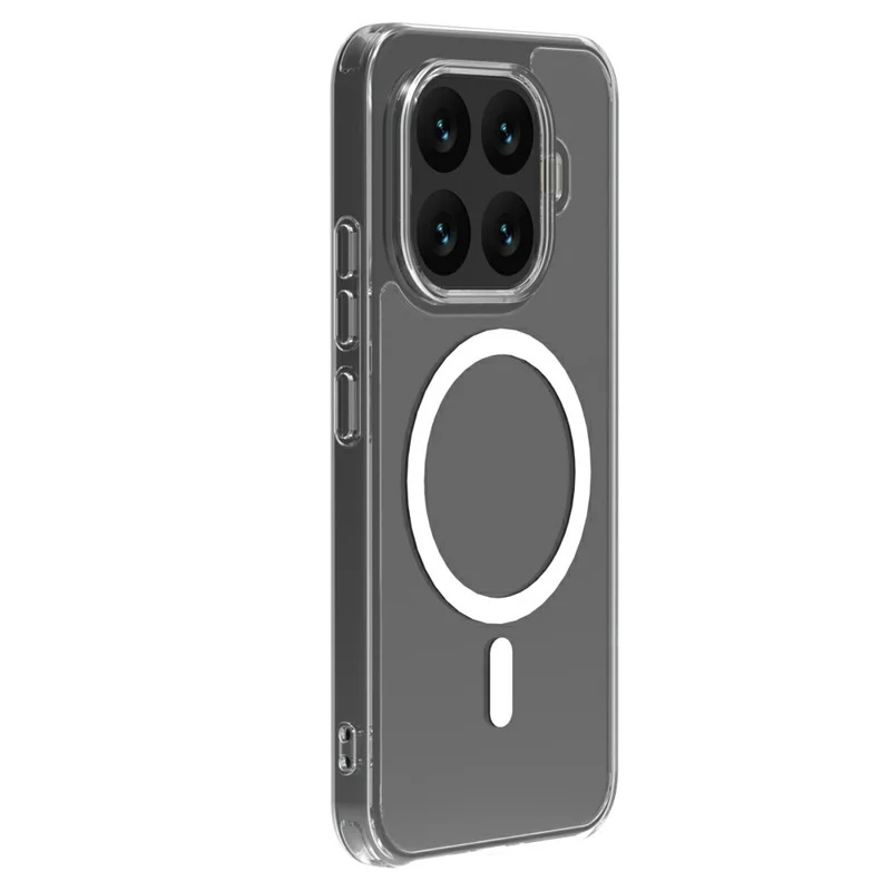 LEREACH Serie TOC per Xiaomi 17T Custodia Magnetica TPU + Copertura in Acrilico per Telefono - Trasparente