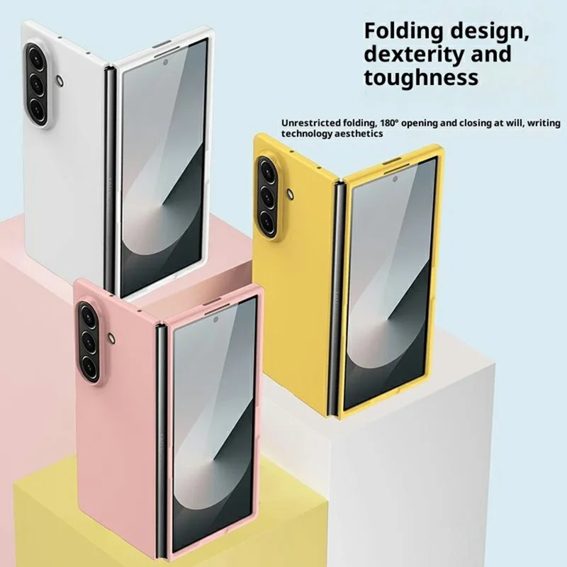 For Samsung Galaxy Z Fold8 Case Ultra Thin Skin Touch Rubberized Hard PC Telefoonhoesje - Zwart