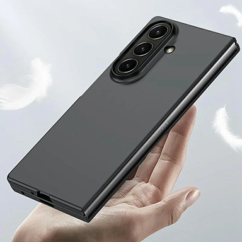 For Samsung Galaxy Z Fold8 Case Ultra Thin Skin Touch Rubberized Hard PC Telefoonhoesje - Zwart