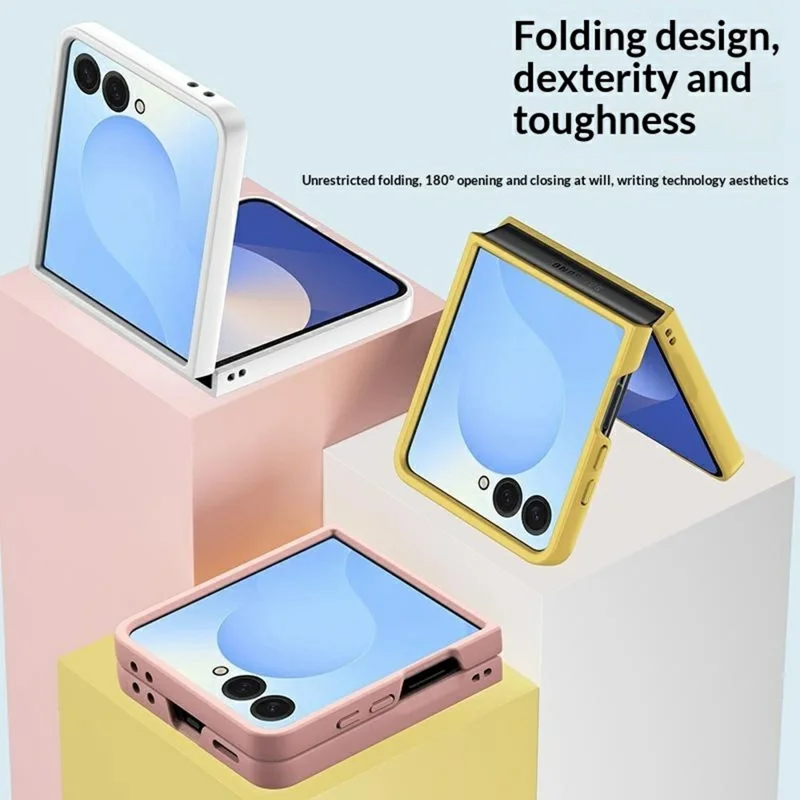 For Samsung Galaxy Z Flip8 Case Ultra Thin Skin Touch Rubberized Hard PC Phone Cover - Sky Blue