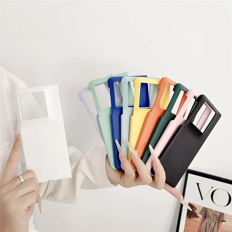 Für Motorola Razr Fold 5G Hülle Ultra-dünne Haptik Touch gummierte Hart-PC-Handyhülle - Mintgrün