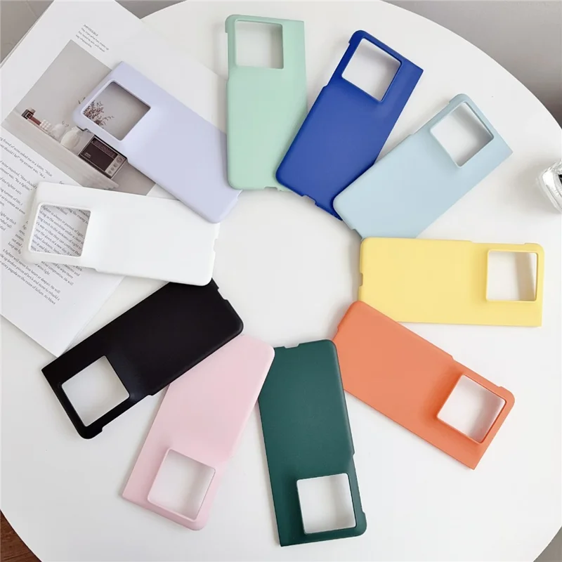 Für Motorola Razr Fold 5G Hülle Ultra-dünne Haptik Touch gummierte Hart-PC-Handyhülle - Mintgrün