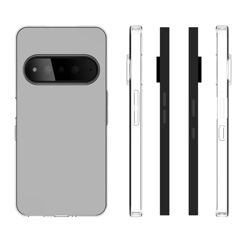 10Pcs   /   Pack For Natural AI Phone Case Watermark Free TPU Protective Phone Cover - Transparent
