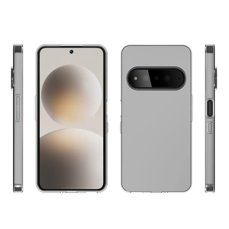 10Pcs   /   Pack For Natural AI Phone Case Watermark Free TPU Protective Phone Cover - Transparent