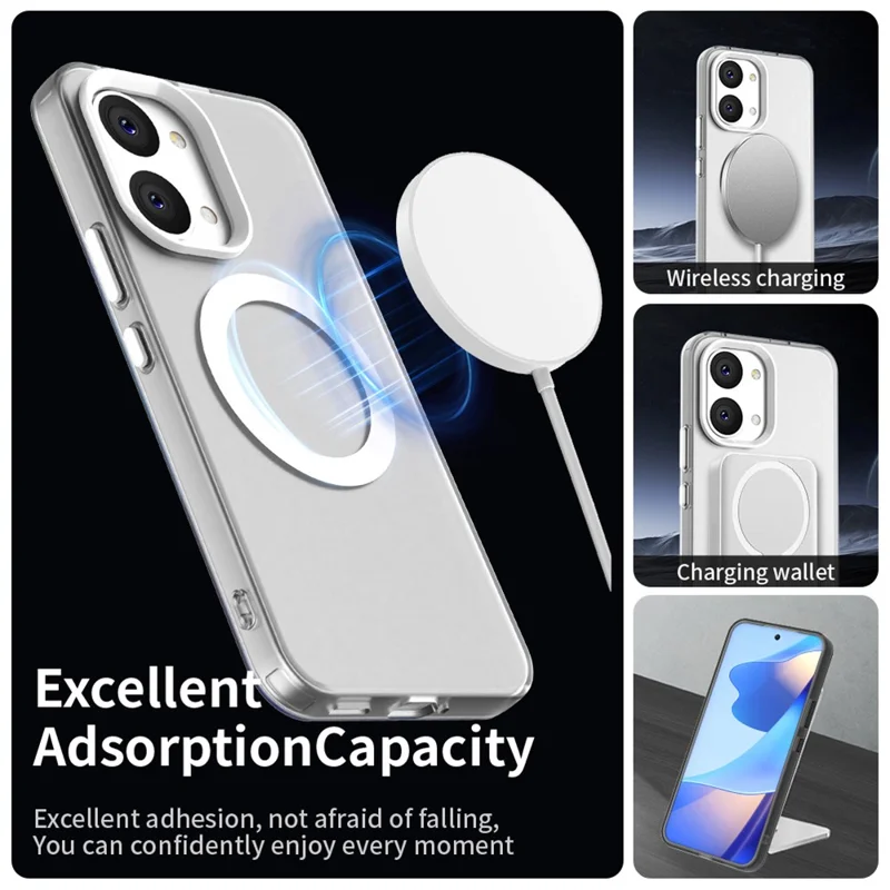 For Xiaomi Poco X8 Pro Max 5G / Redmi Turbo 5 Max 5G Magnetic Case Anti Drop Hybrid Phone Back Cover - White