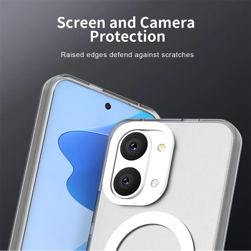 For Xiaomi Poco X8 Pro Max 5G / Redmi Turbo 5 Max 5G Magnetic Case Anti Drop Hybrid Phone Back Cover - White