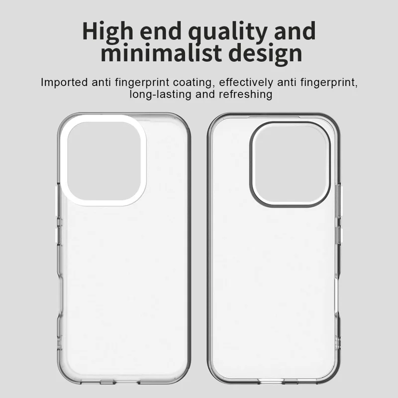 For Honor 600 Lite 5G Case PC + TPU + PET Matte Anti-Drop Phone Back Cover - White