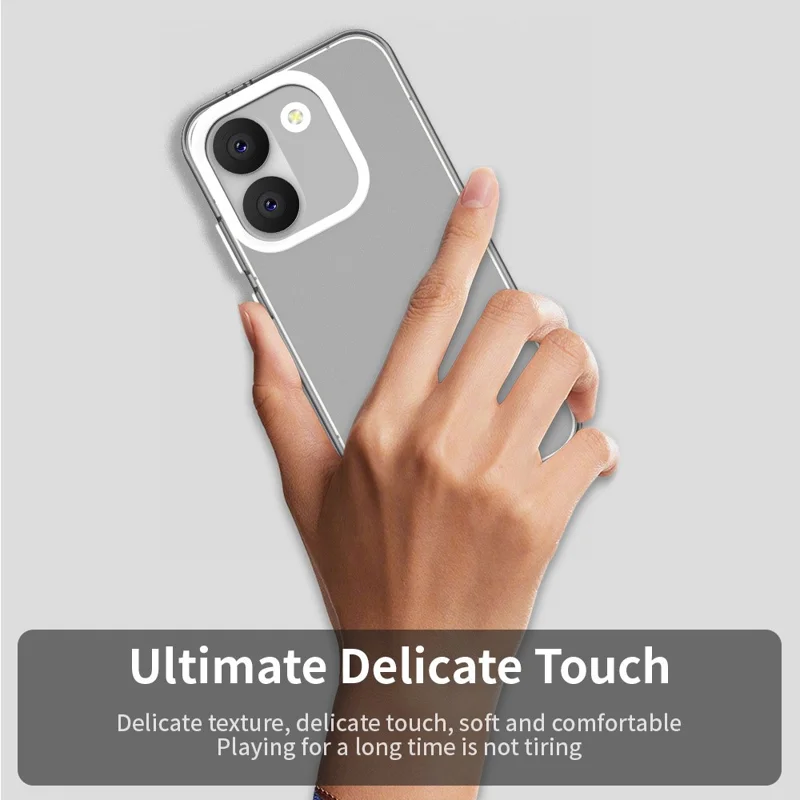 For Xiaomi Poco X8 Pro 5G / Redmi Turbo 5 5G Case PC + TPU + PET Matte Anti-Drop Phone Back Cover - White
