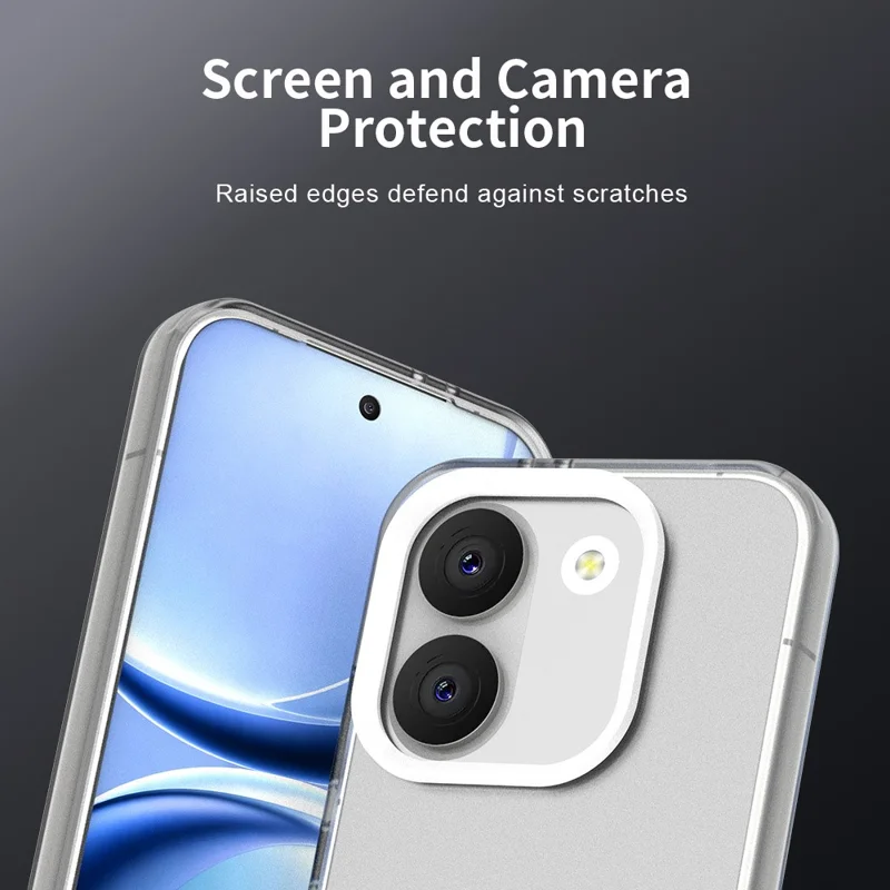 For Xiaomi Poco X8 Pro 5G / Redmi Turbo 5 5G Case PC + TPU + PET Matte Anti-Drop Phone Back Cover - White