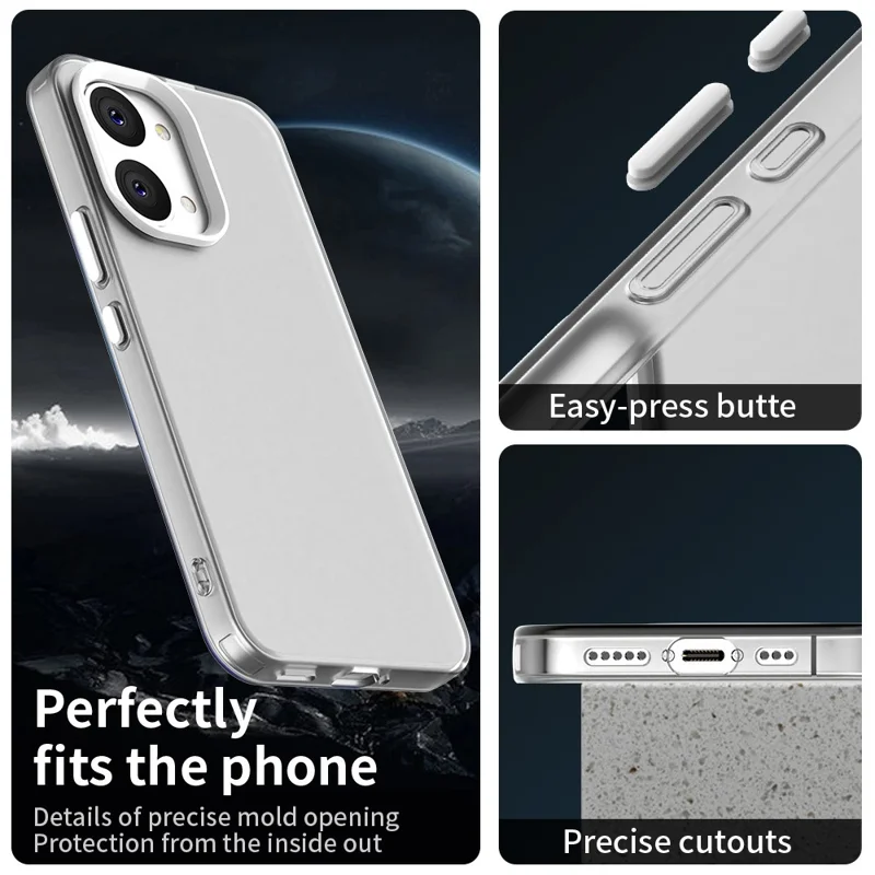 For Xiaomi Poco X8 Pro Max 5G / Redmi Turbo 5 Max 5G Case PC + TPU + PET Matte Anti-Drop Phone Back Cover - White