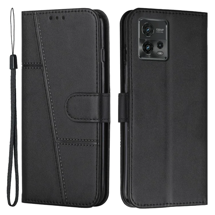 Для Motorola Moto G72 4G Anti-scratch PU - Черный