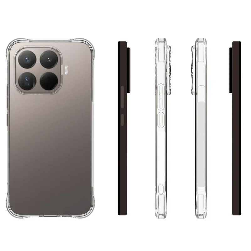 Für Xiaomi 17T Pro TPU-Hülle, rutschfest, stoßsicher, Telefonhülle - transparent