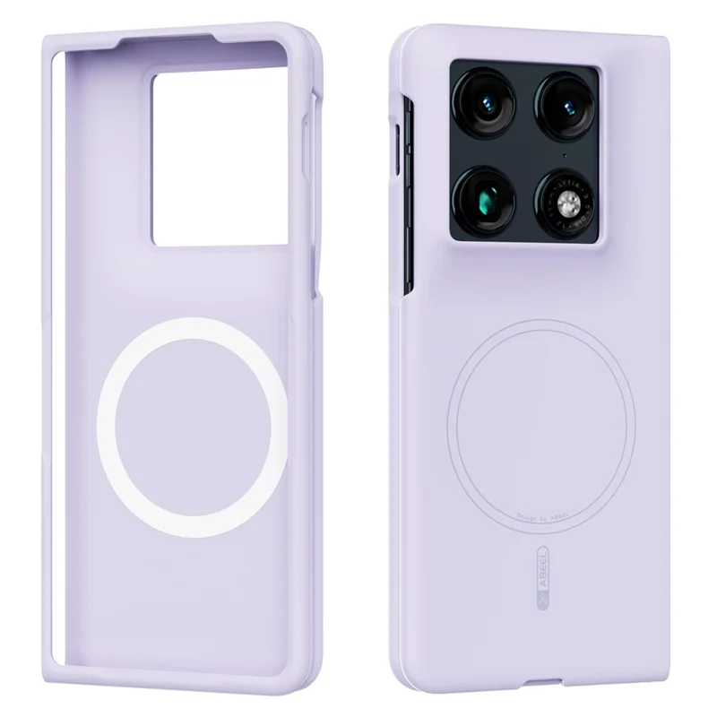 ABEEL Magnetic Case For Motorola Razr Fold 5G Skin Touch Liquid Silicone Phone Back Cover - Purple