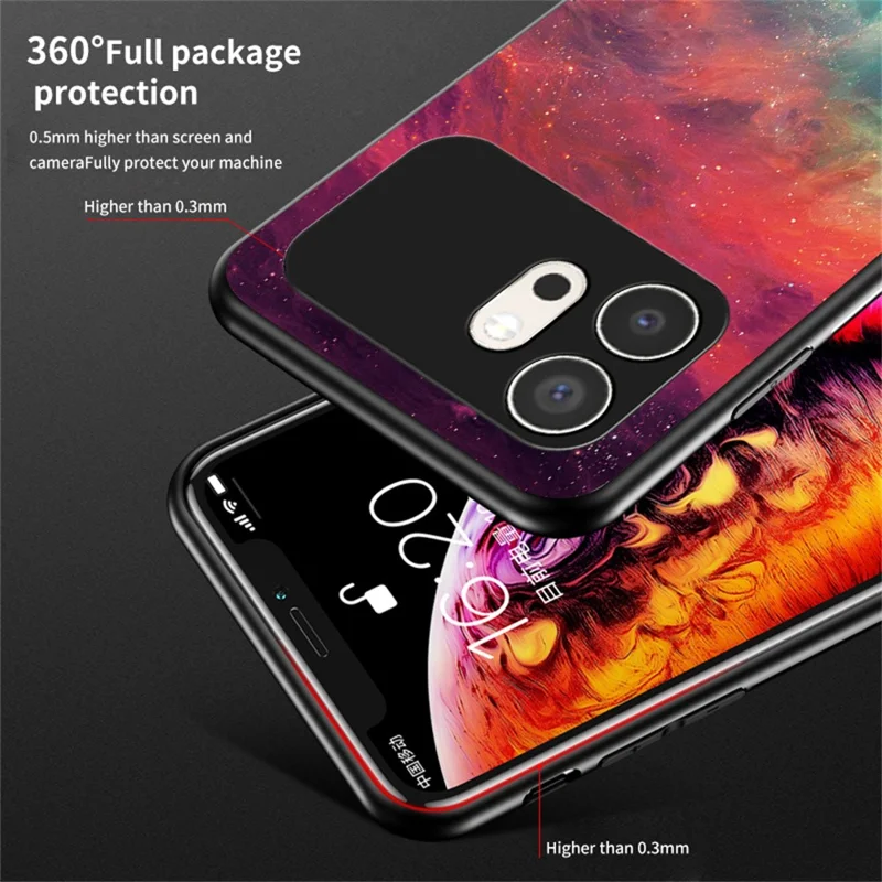 Чехол для Honor 600 5G с рисунком звёздного неба, задняя панель из закалённого стекла — сон звёздного неба